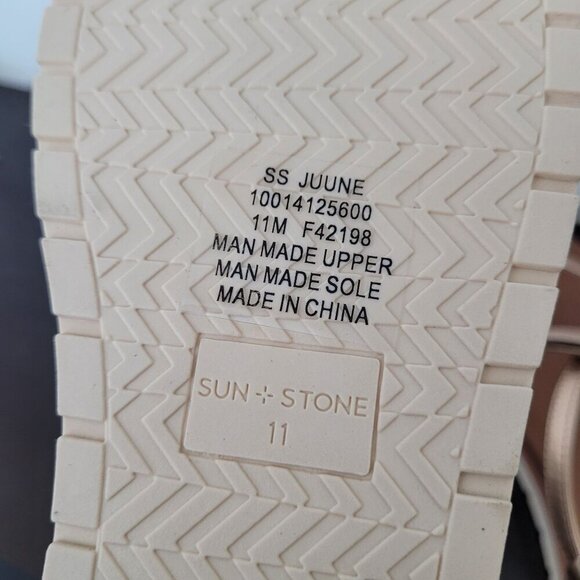 NEW Sun + Stone Womens Juune Rose Gold Strappy Sandals Size 11M - Picture 5 of 8